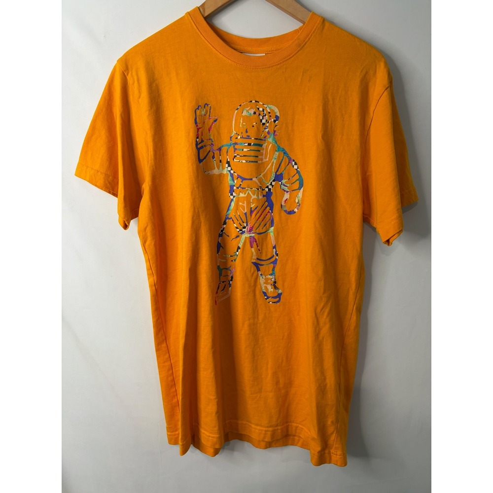 Billionaire Boys Club Mens Orange Graphic Astronaut Logo T-Shirt Size M Street